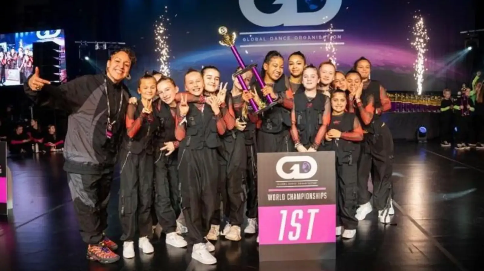 E1EVEN crew celebrating at the World Championships