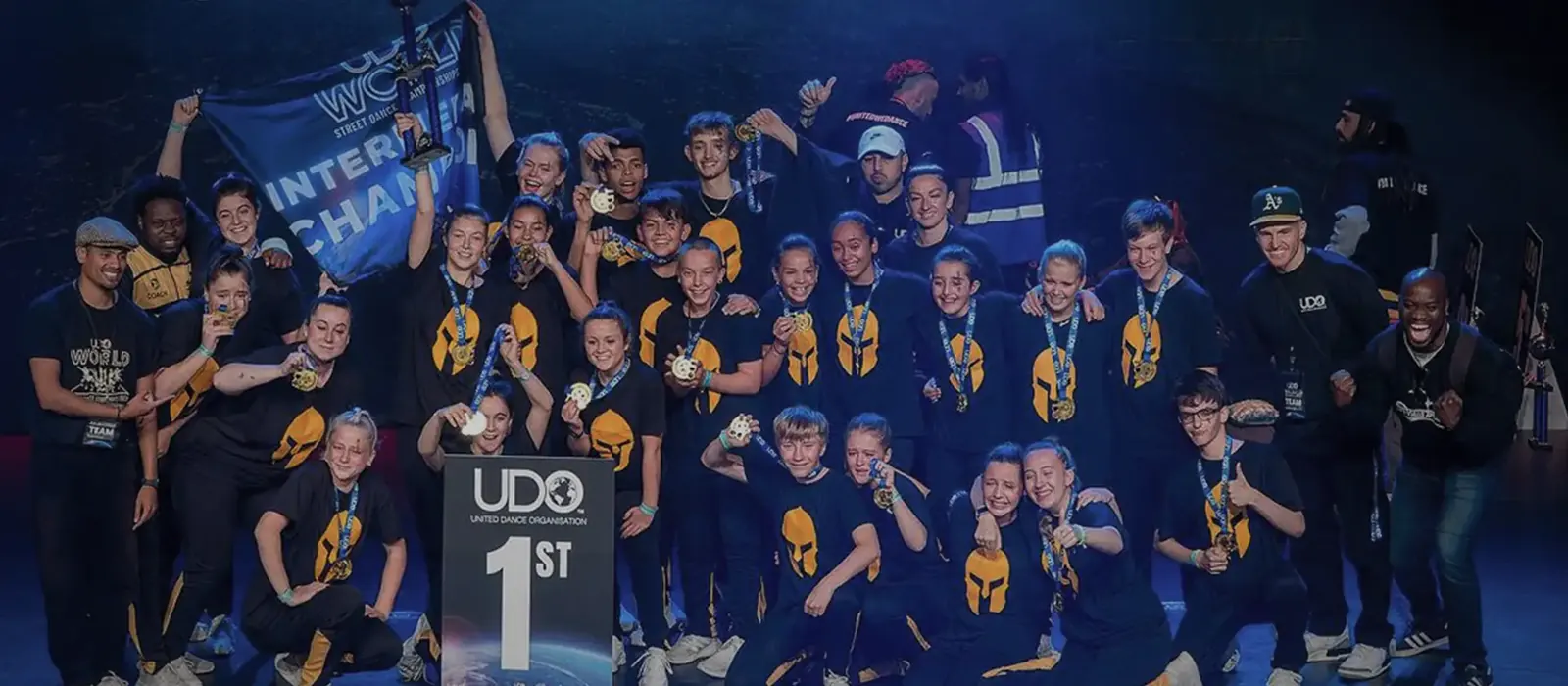 Streetfunk crew celebrating a first place at UDO