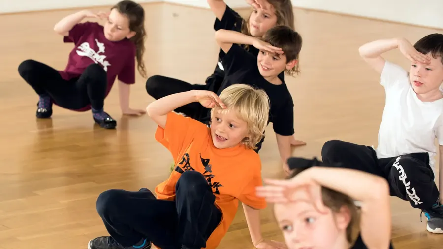 Minis dancers on the studio floor